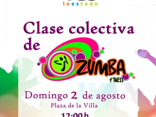 Clase colectiva de Zumba y Flashmob