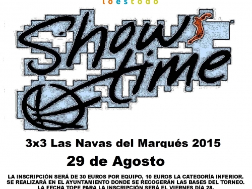 XII Show Time de Baloncesto modalidad 3x3 - Inscripciones