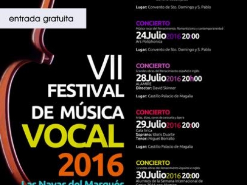 Festival de Música Vocal Las Navas Del Marques: Alumnos de la Semana Internacional de Canto 2016