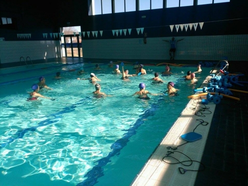 Exhibición de natación