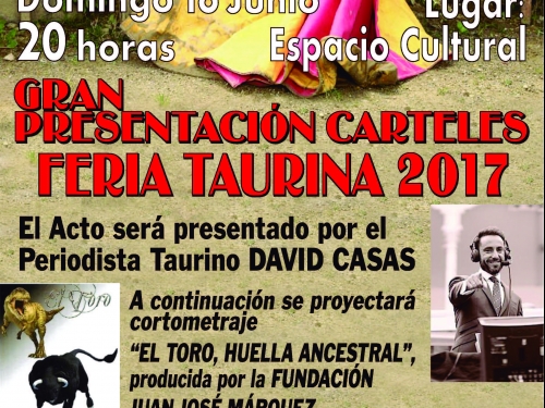 Presentación carteles feria taurina