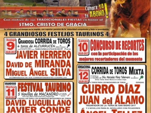 Gran Corrida de Toros y charanga