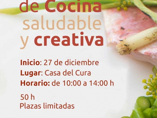 Inscripciones al Curso de Cocina Saludable y Creativa