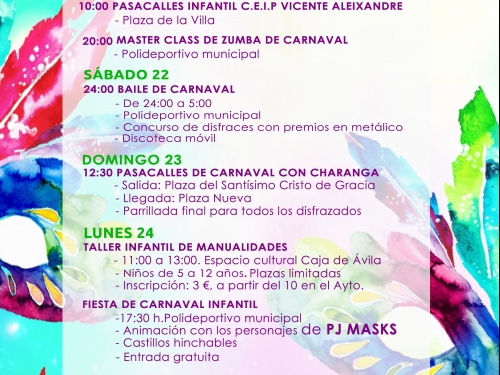 Fiesta infantil de carnaval