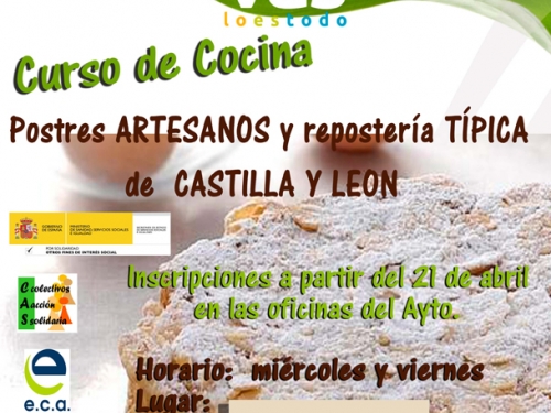 Curso de Postres Artesanos y Repostería Típica de Castilla y León