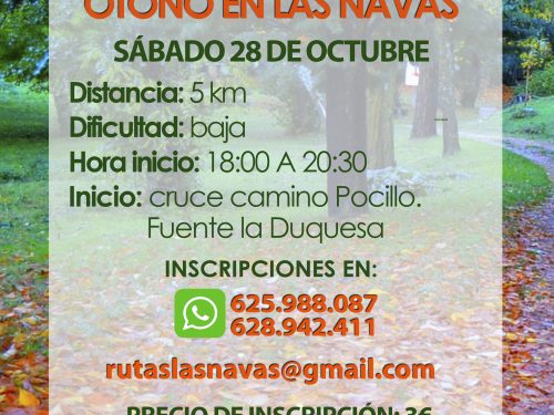 Ruta de senderismo Otoño en Las Navas