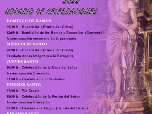 Actos religiosos Semana Santa