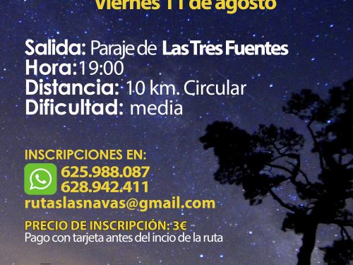 Ruta nocturna - Las Navas al Natural