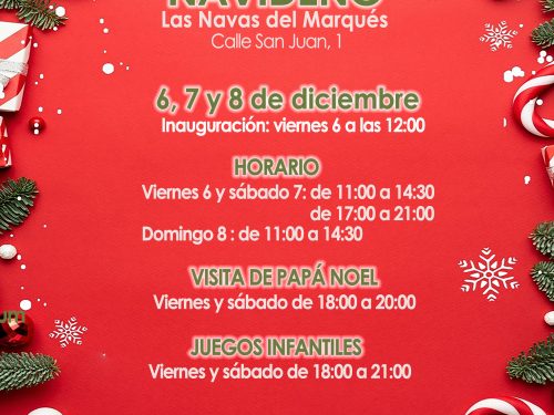 El Mercado de Navidad será epicentro de la Navidad en Las Navas del Marqués