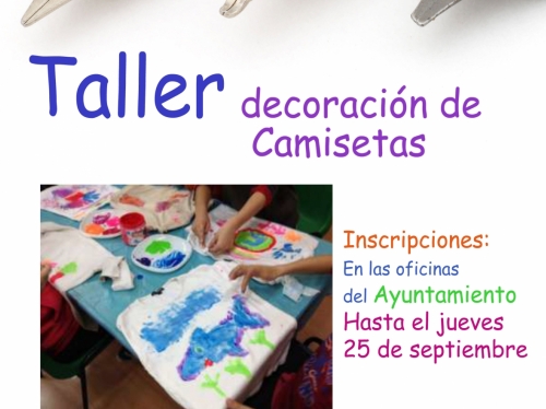 Taller gratuito de decoración de camisetas