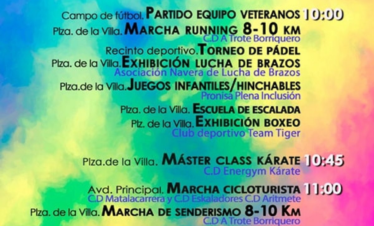 Otoño de solidaridad y deporte en las navas del marques
